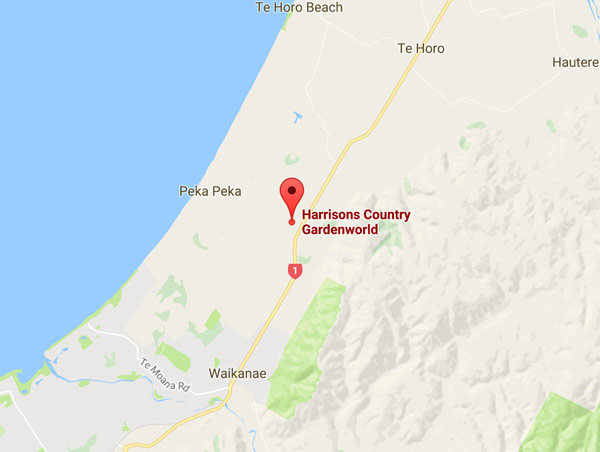 Harrisons Waikanae Map